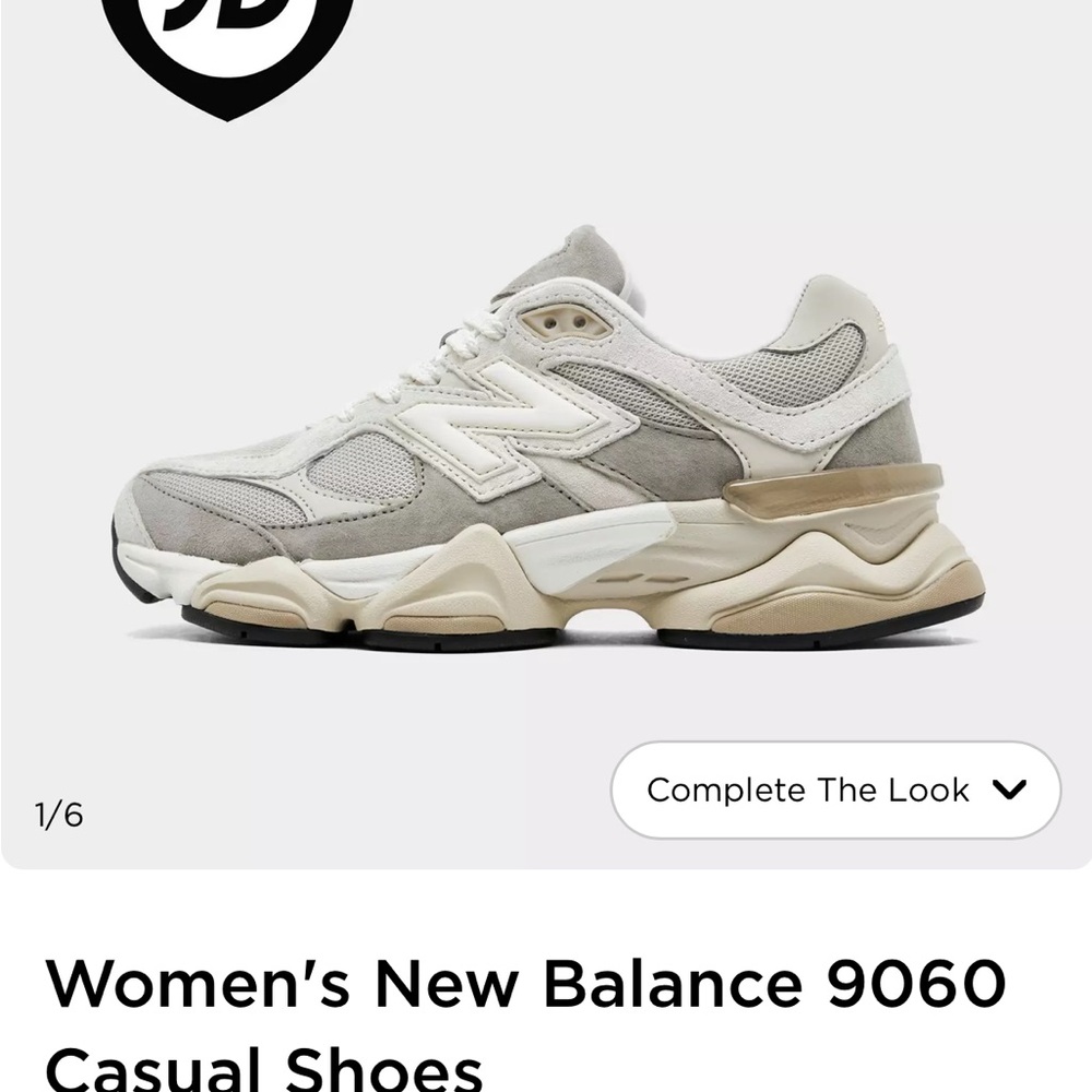 New Balance Women's 9060 Casual Shoes - Gray and Cream